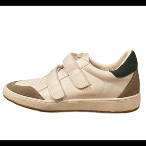 White leather sneakers